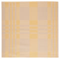 SAFAVIEH Courtyard Collection 67 Square Gold/Beige CY6201 Plaid Indoor/ Outside Waterproof Easy cleansingPatio Backyard Mudroom