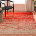 SAFAVIEH Adirondack Collection Area Rug - 6 x 9, Orange & Grey, Modern Ombre Design, Non-Shedding & Easy Care, Ideal for High 