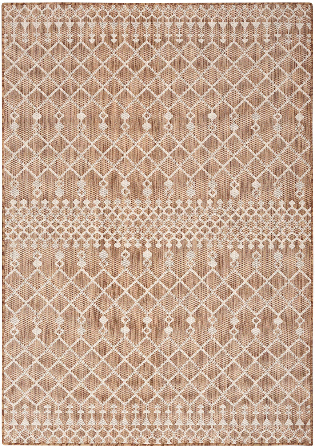 Nourison Positano Indoor-Outdoor Jute 4' X 6' Area Rug, Easy Cleaning, Non Shedding, Bed Room, Living Room, Dining Room, Deck, Backyard, Patio (4X6)