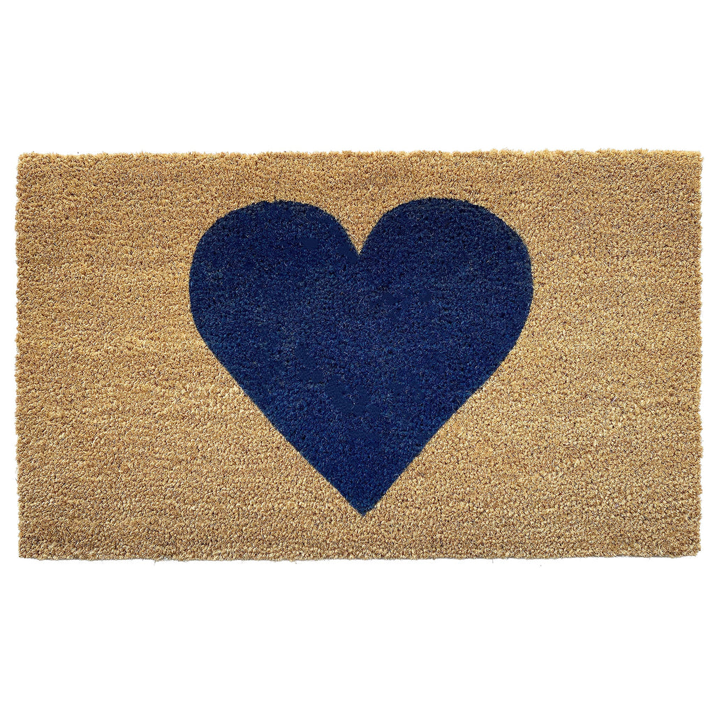 Calloway Mills Madison Heart Doormat (Dark Blue, 17' X 29')