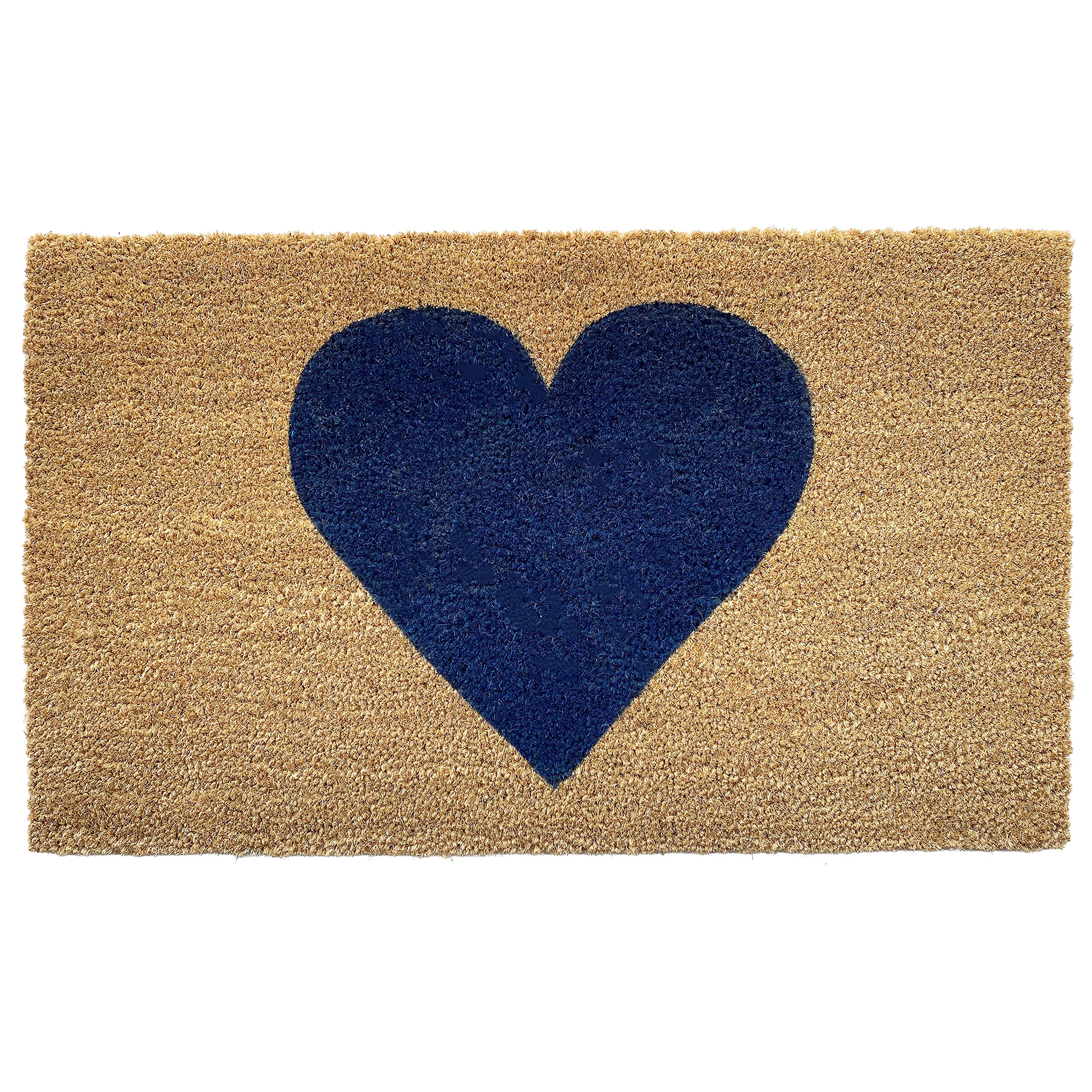 Calloway Mills Madison Heart Doormat (Dark Blue, 24' X 36')