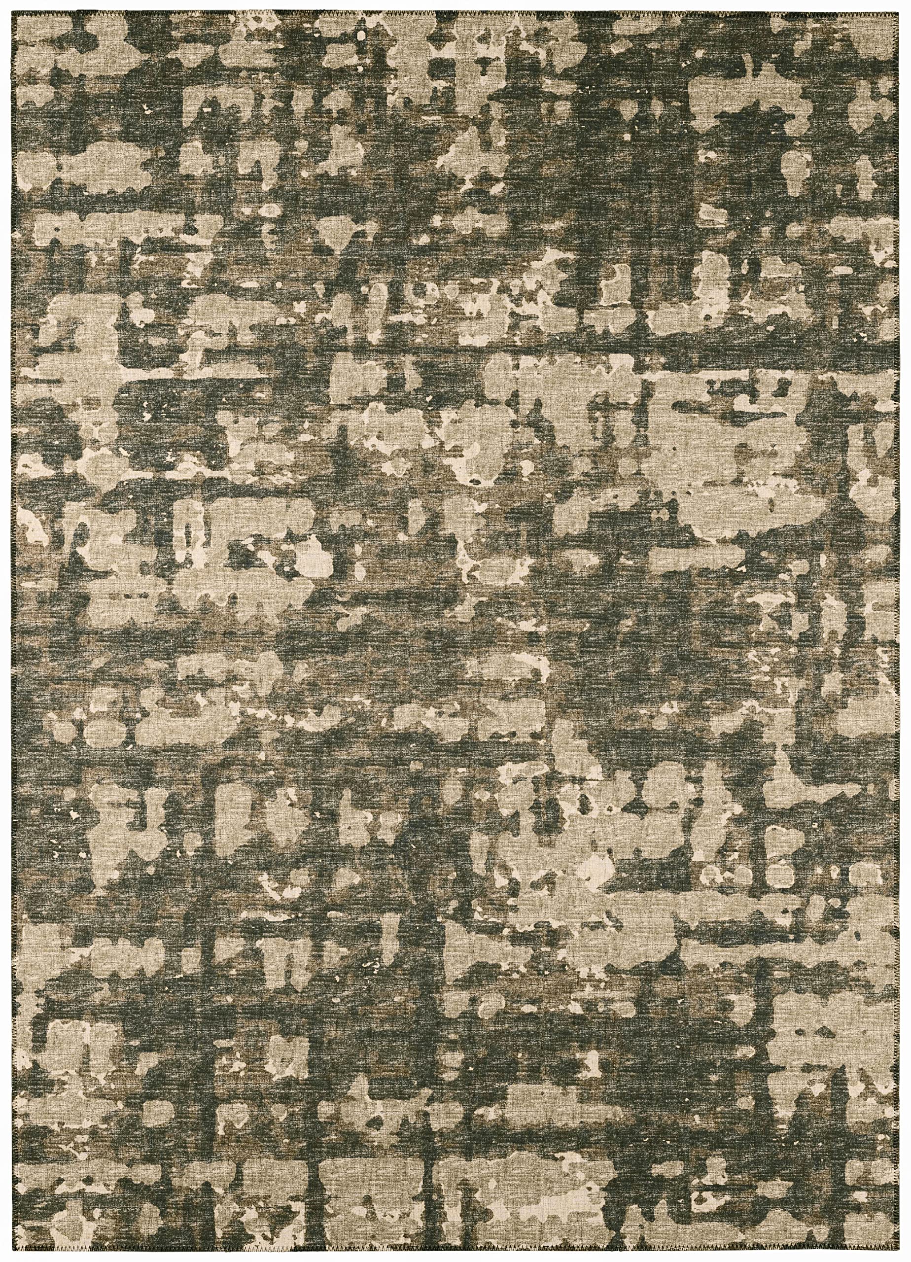 Addison Rugs Bravado Abv35 Earth Washable 9' X 12' Indoor Outdoor Area Rug, Easy Clean, Machine Washable, Non Shedding, Bedroom, Entry, Living Room, Dining Room, Kitchen, Patio Rug