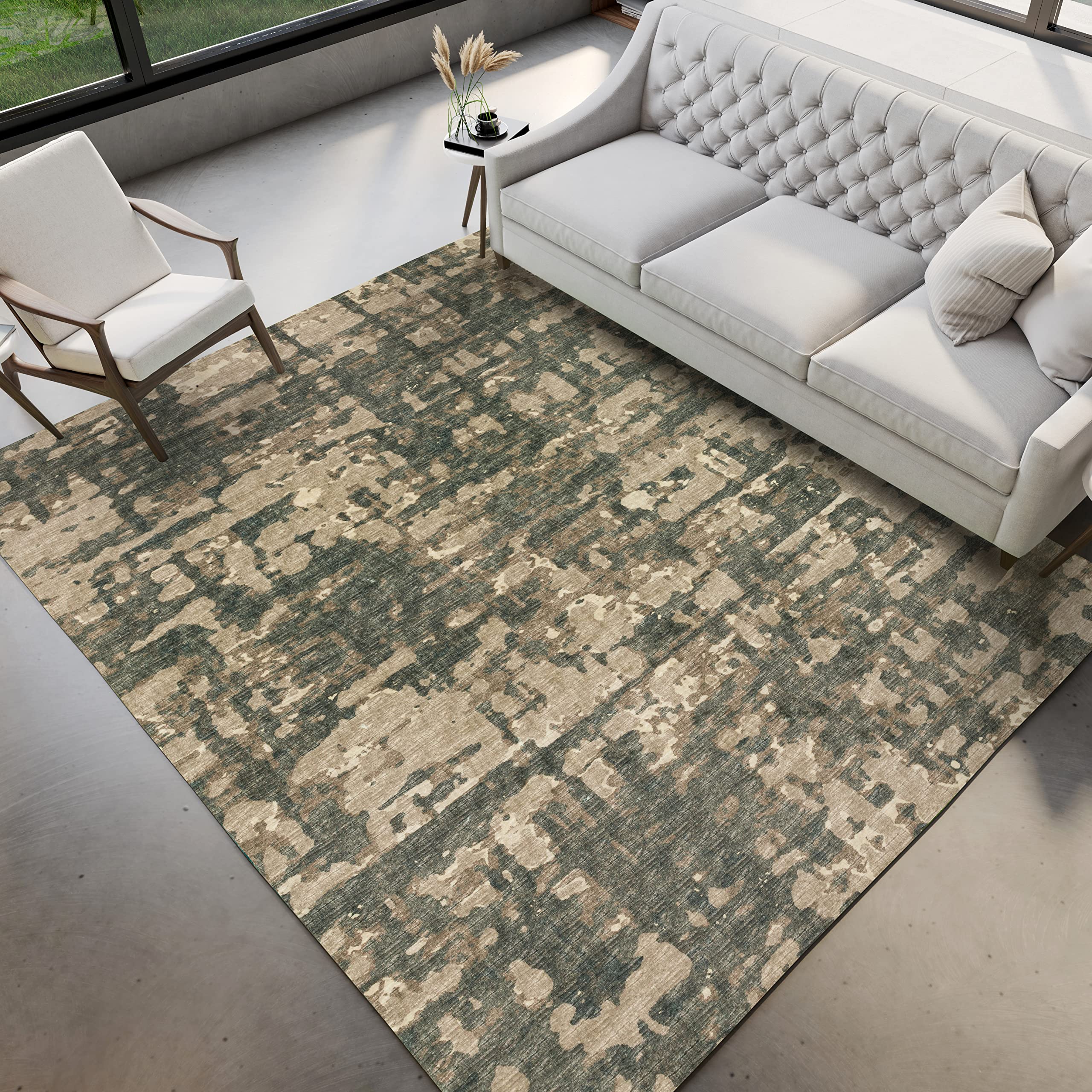 Dalyn Rugs Brisbane Br5 Modern Camouflage Desert 5' X 7'6"