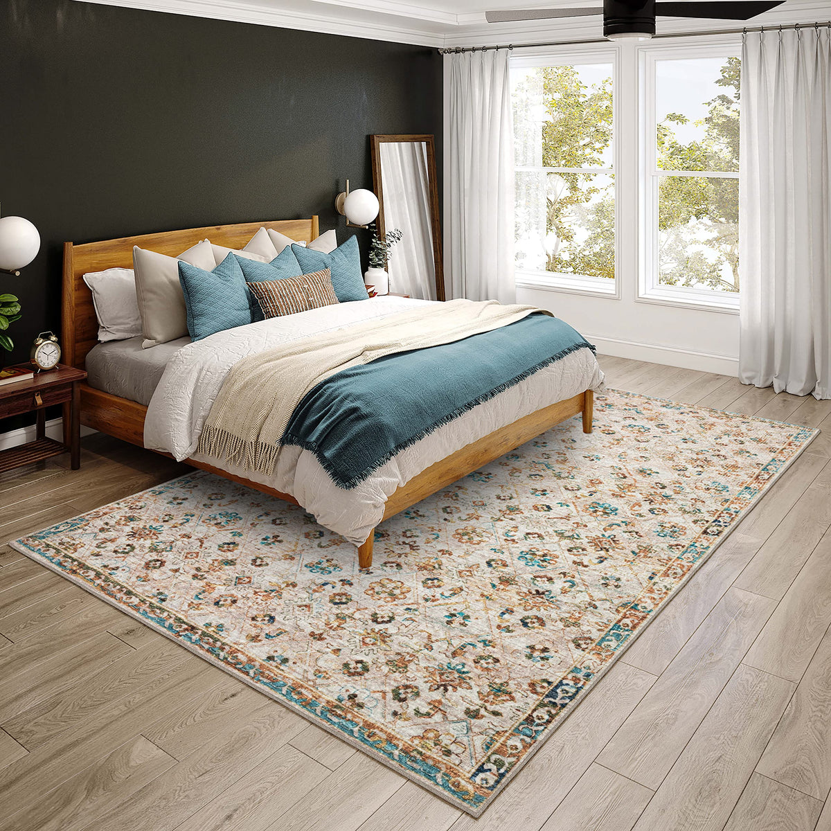 Dalyn Rugs Jericho Jc8 Parchment 8' X 10' Rectangle Soft Area Rug, Easy Clean, Non Shedding, Bedroom, Entry, Living Room, Dining Room, Kitchen Rug