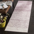 SAFAVIEH Adirondack Collection Runner Rug - 26 x 14, Cream & Purple, Modern Ombre Design, Non-Shedding & Easy Care, Ideal for 