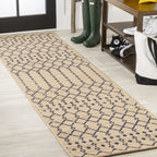 Jonathan Y Smb108H-28 Ourika Moroccan Geometric Textured Weave Indoor Outdoor Area Rug, Bohemian Coastal Traditional Easy Cleani