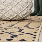 Jonathan Y Smb108H-5R Ourika Moroccan Geometric Textured Weave Indoor Outdoor Area Rug, Coastal,Traditional,Transitional Easy Cl