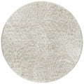 Addison Rugs Rylee Ary32 Beige Washable 8' X 8' Indoor Outdoor Round Rug, Easy Clean, Machine Washable, Non Shedding, Bedroom, Entry, Living Room, Dining Room, Kitchen, Patio Rug