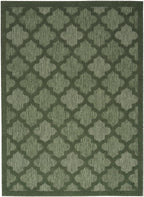 Nourison Easy Care Indoor/Outdoor Green 4' X 6' Area Rug, Easy Cleaning, Non Shedding, Bed Room, Living Room, Dining Room, Backyard, Deck, Patio (4X6)