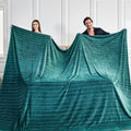 Serenhom Extra Large Soft Cozy 120X120 Inches Seamless Oversized King Fleece Blanket - Huge 3D Jacquard Decorative 10'X10' Calif