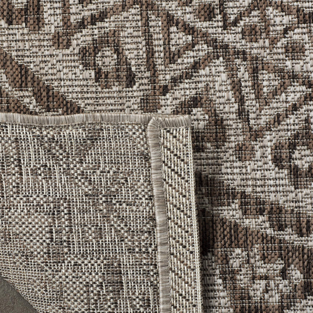 Safavieh Courtyard Collection 9' Square Light Grey/Blue Cy8734 Indoor/ Outdoor Waterproof Easy Cleaning Patio Backyard Mudroom Area Rug