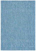 Safavieh Courtyard Collection 8' X 10' Aqua/Navy Cy8235 Indoor/ Outside Waterproof Easy Cleansingpatio Backyard Mudroom Area Mat