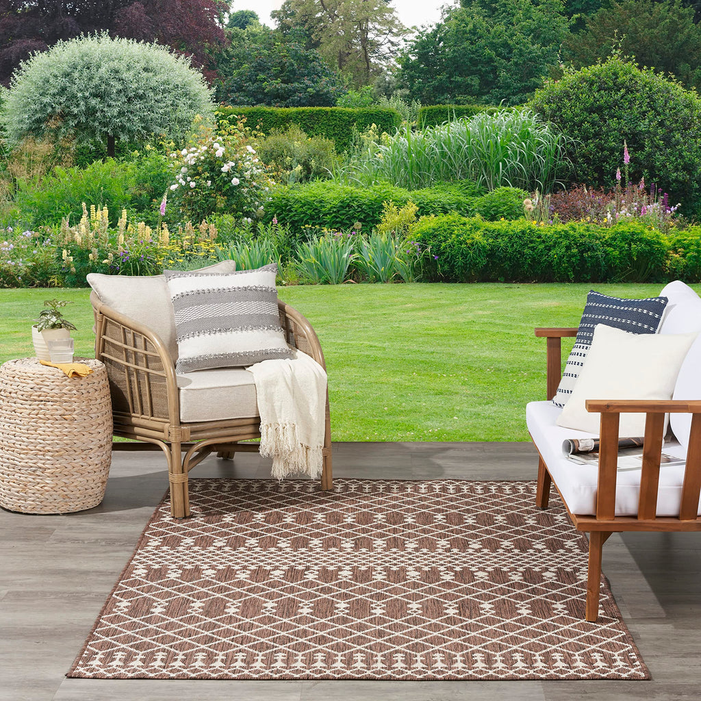 Nourison Positano Indoor/Outdoor Natural 9' X 12' Area Rug, Easy Cleaning, Non Shedding, Bed Room, Living Room, Dining Room, Backyard, Deck, Patio (9X12)