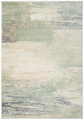 SAFAVIEH Adirondack Collection Accent Rug - 26 x 4, Ivory & Sage, Modern Abstract Design, Non-Shedding & Easy Care, Ideal for 