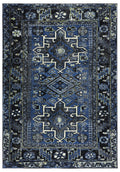 SAFAVIEH Vintage Hamadan Collection Accent Rug - 23 x 4, Blue & Grey, Oriental Persian Design, Non-Shedding & Easy Care, Ideal
