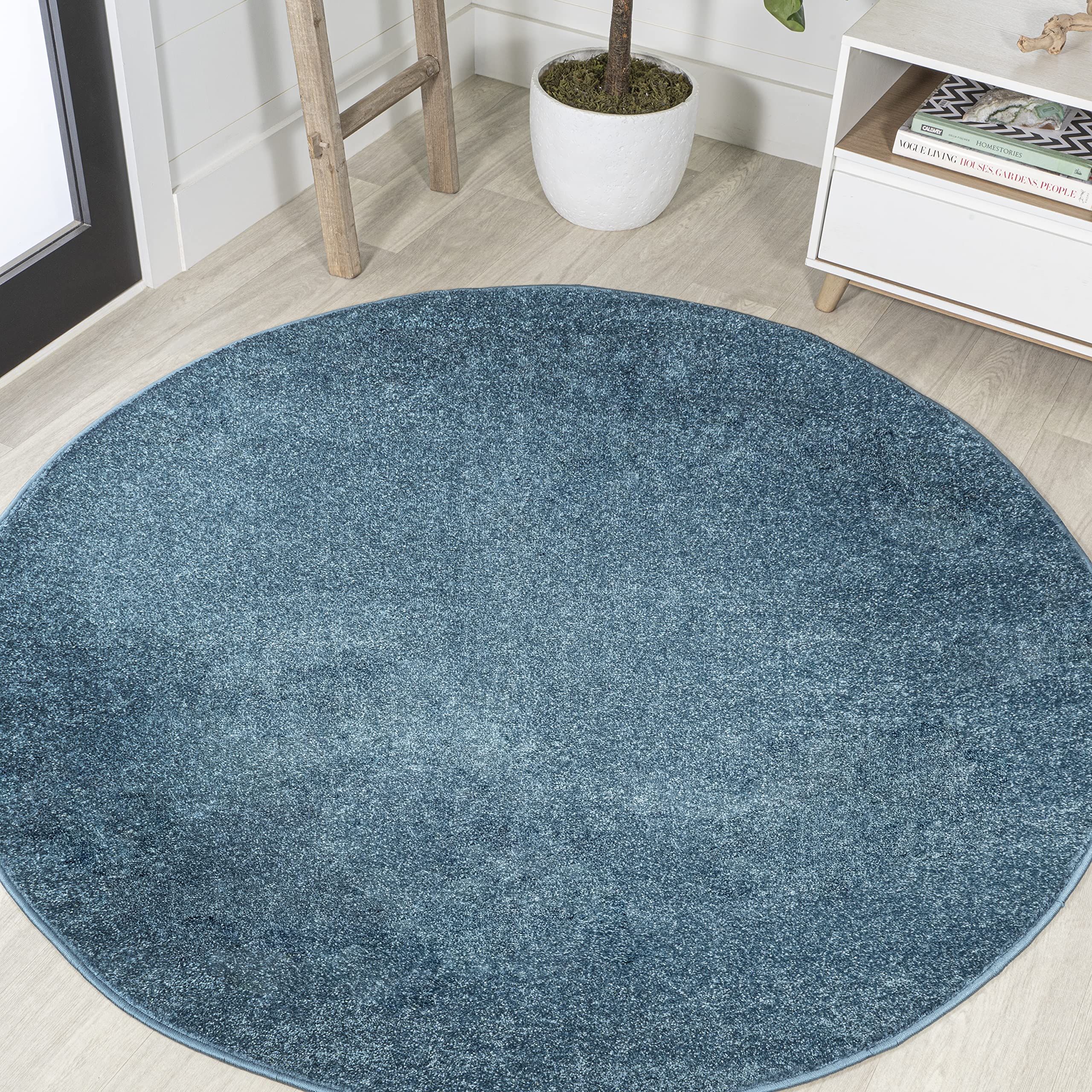 JONATHAN Y SEU100H-8R Haze Solid Low-Pile Indoor Area Rug, Coastal, Bohemian, Minimalist, Classic, Casual for Bedroom,Kitchen,Li