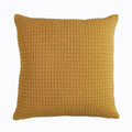 Jamio Firati Textured Yellow Solid Design Cotton Set Of 2 Cushion Covers 16 Inch X 16 Inch