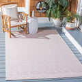 Safavieh Courtyard Collection 2'7' X 5' Ivory/Soft Pink Cy8235 Indoor/ Outside Waterproof Easy Cleansingpatio Backyard Mudroom