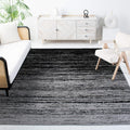 SAFAVIEH Adirondack Collection 12 Square Silver / Black ADR113A Modern Ombre Non-Shedding Living Room Bedroom Dining Home Offic