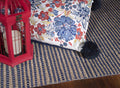 HomeRoots Decor 60' X 84' X 0.'5' Blue Wool/Jute Rug