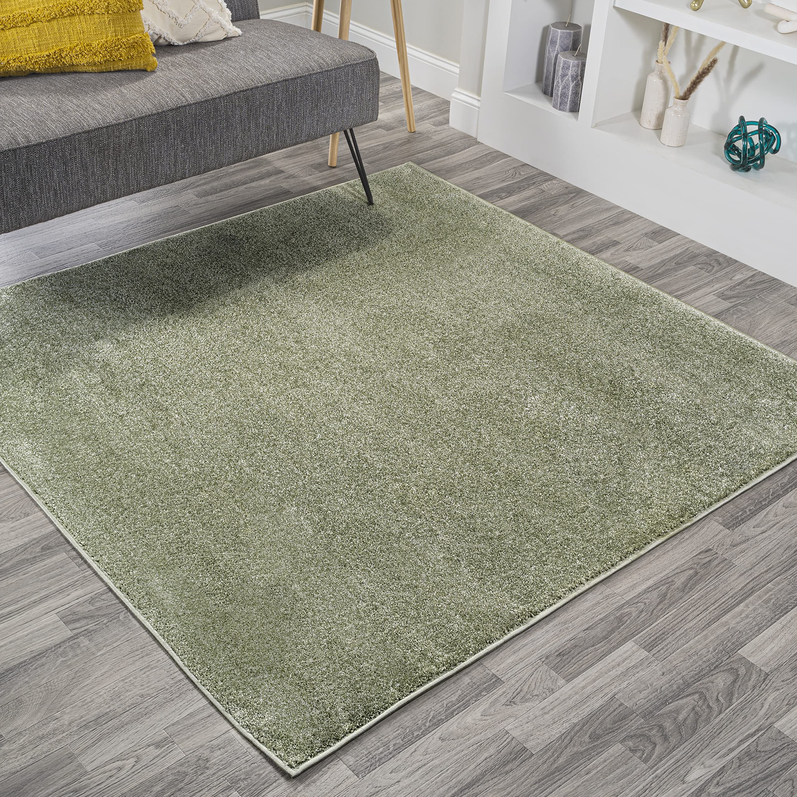 JONATHAN Y SEU100O-7SQ Haze Solid Low-Pile Indoor Area Rug, Coastal, Bohemian, Minimalist, Classic, Casual for Bedroom,Kitchen,L
