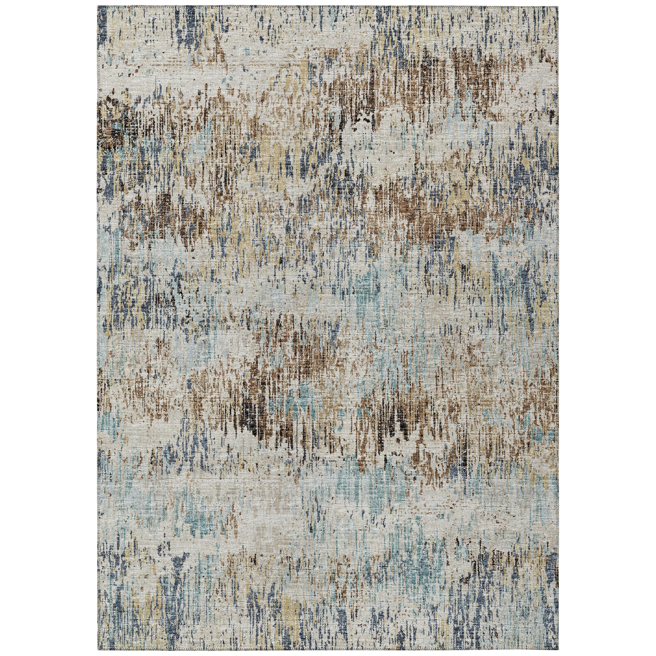 Addison Rugs Indoor/Outdoor Accord Aac32 Moody Washable 9' X 12' Indoor Outdoor Area Rug, Easy Clean, Machine Washable, Non Shedding, Bedroom, Living Room, Dining Room, Kitchen, Patio Rug