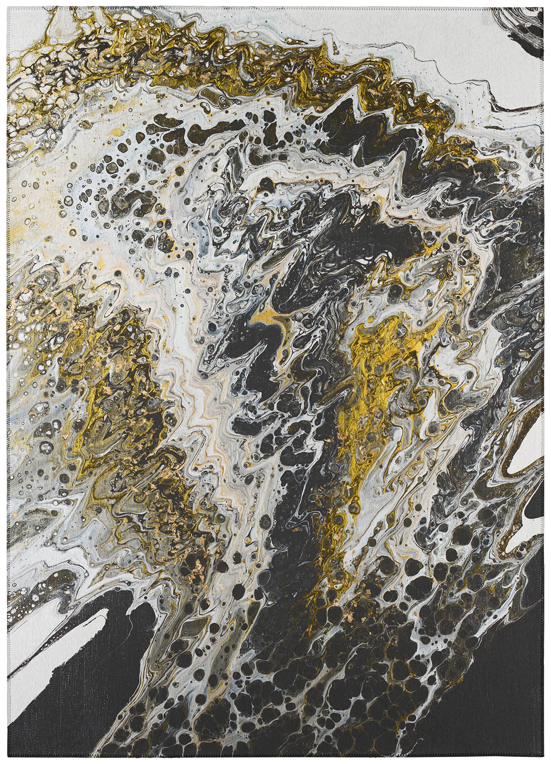 Addison Rugs Karina Akc43 Midnight 3' X 5' Indoor Outdoor Area Rug, Easy Clean, Machine Washable, Non Shedding, Bedroom, Entry, Living Room, Dining Room, Kitchen, Patio Rug