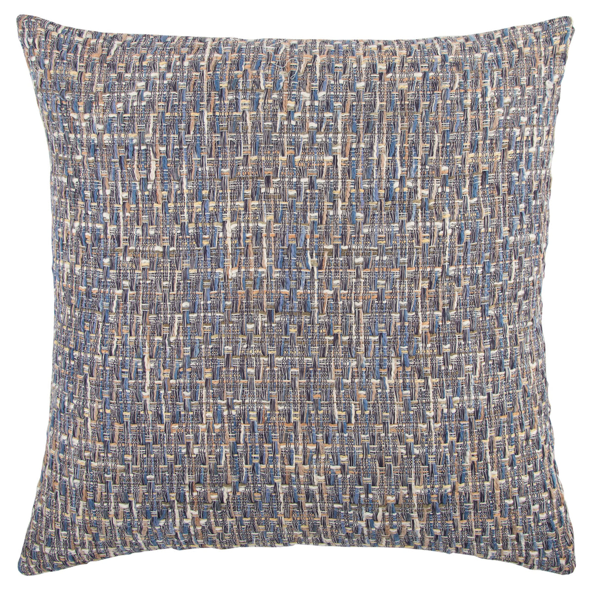 Rizzy Home | T12277 | 22&quot;x22&quot; Blue/Yellow/White Decorative Pillow | Down Fill