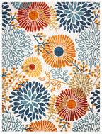 Safavieh Cabana Collection Area Rug - 6' X 9', Creme & Red, Floral Design, Non-Shedding & Easy Care, Indoor/Outdoor & Washable-Ideal For Patio, Backyard, Mudroom (Cbn832A)