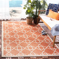 SAFAVIEH Courtyard Collection Accent Rug - 4 x 57, Terracotta & Beige, Non-Shedding & Easy Care, Indoor/Outdoor & Washable-Ide