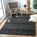 SAFAVIEH Adirondack Collection Accent Rug - 4 x 6, Dark Grey & Grey, Modern Distressed Design, Non-Shedding & Easy Care, Ideal