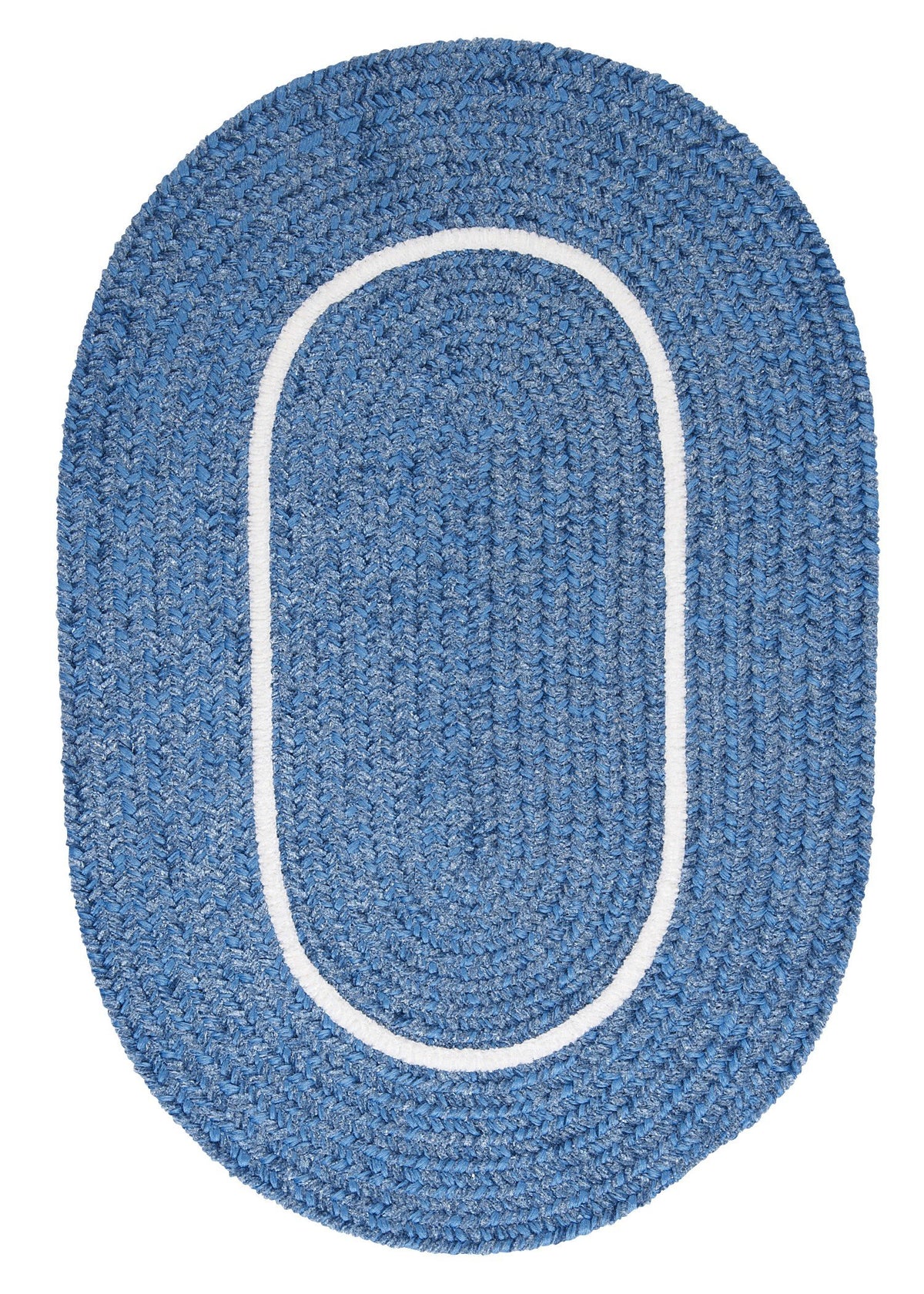 Silhouette Rug, 5&quot; X 8&quot;, Blue Ice