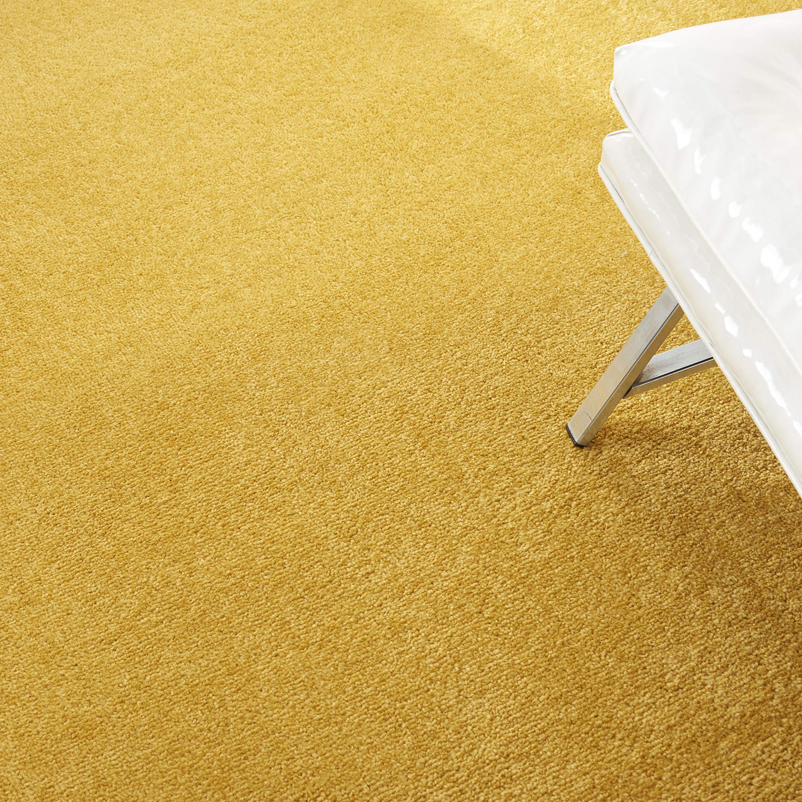 Nourison Essentials Indoor/Outdoor Yellow 8' X Round Area -Rug, Easy -Cleaning, Non Shedding, Bed Room, Living Room, Dining Room, Backyard, Deck, Patio (8 Round)