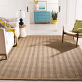 SAFAVIEH Natural Fiber Collection X-Large Area Rug - 11 x 15, Natural & Beige, Border Herringbone Seagrass Design, Easy Care, 