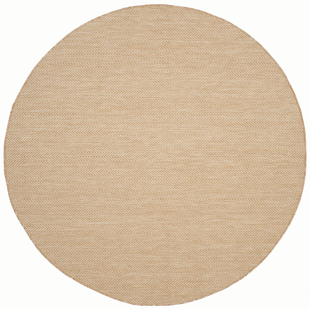 Safavieh Courtyard Collection Cy8022 Indoor/ Outdoor Non-Shedding Easy Patio Backyard Porch Deck Mudroom Area, 6'7'' Round, Natu