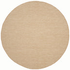 Safavieh Courtyard Collection Cy8022 Indoor/ Outdoor Non-Shedding Easy Patio Backyard Porch Deck Mudroom Area, 6'7'' Round, Natu