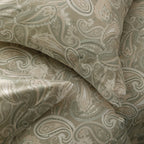 Heimenaogo Luxurious Egyptian Cotton Duvet Cover Set, California King Size Sateen Weave With Silky Soft Boho Style, Zipper Closu