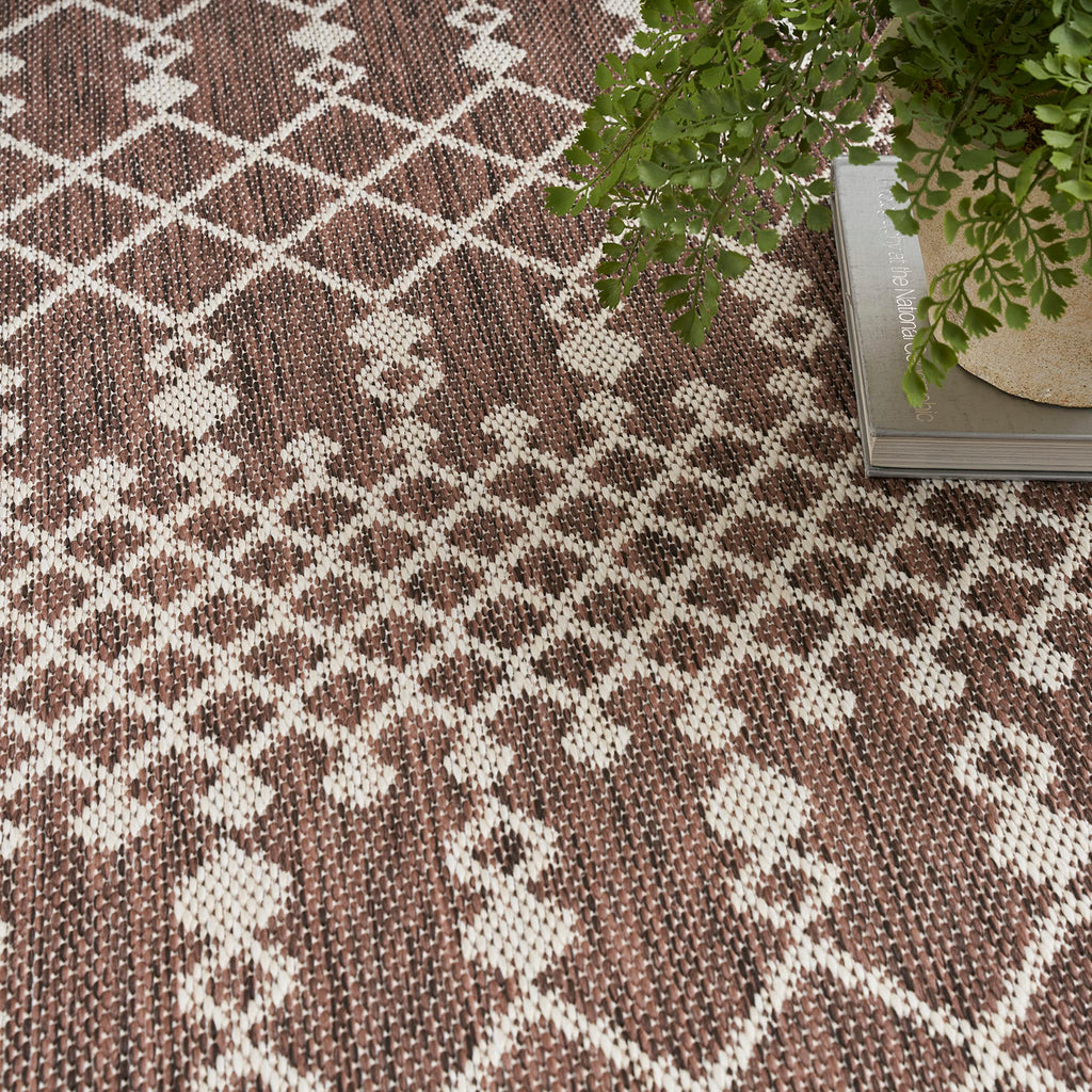 Nourison Positano Indoor/Outdoor Natural 6' X 9' Area Rug, Easy Cleaning, Non Shedding, Bed Room, Living Room, Dining Room, Deck, Backyard, Patio (6X9)
