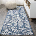 Jonathan Y Smb119B-28 Nevis Palm Frond Indoor Outdoor Area-Rug Coastal Floral Easy-Cleaning Bedroom Kitchen Backyard Patio Non S