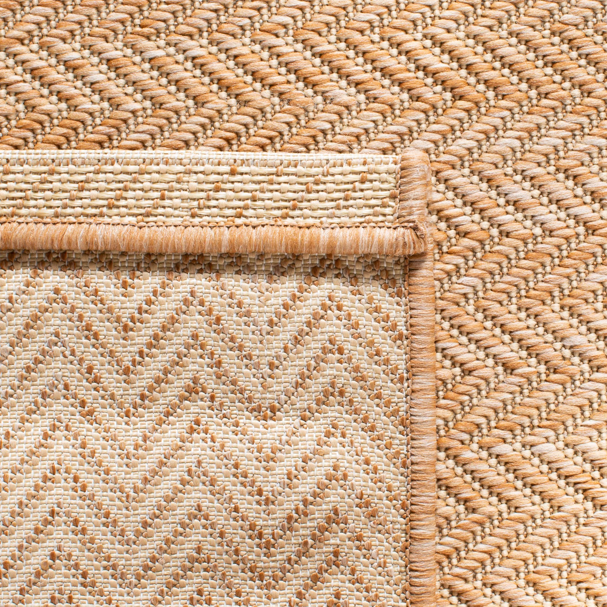 Safavieh Courtyard Collection Area Rug - 8' X 10', Natural & Cream, Non-Shedding & Easy Care, Indoor/Outdoor & Washable-Ideal Fo