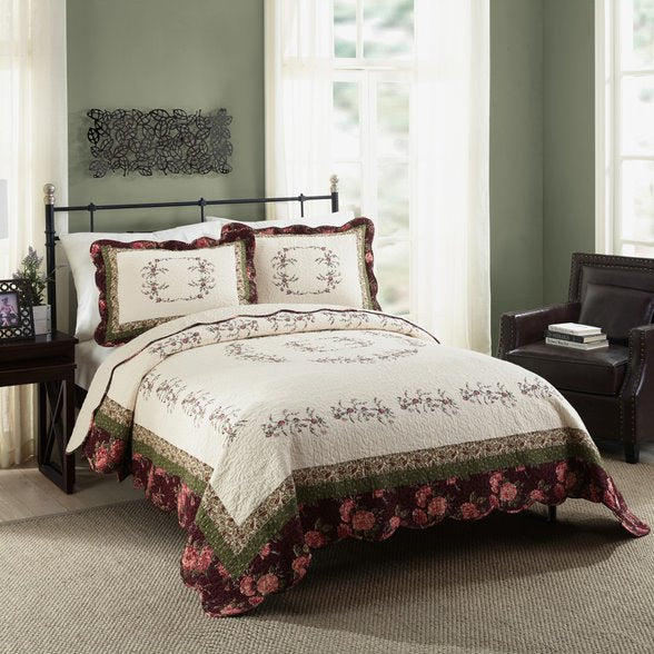 Brooke Fq Quilt Set-3Pc