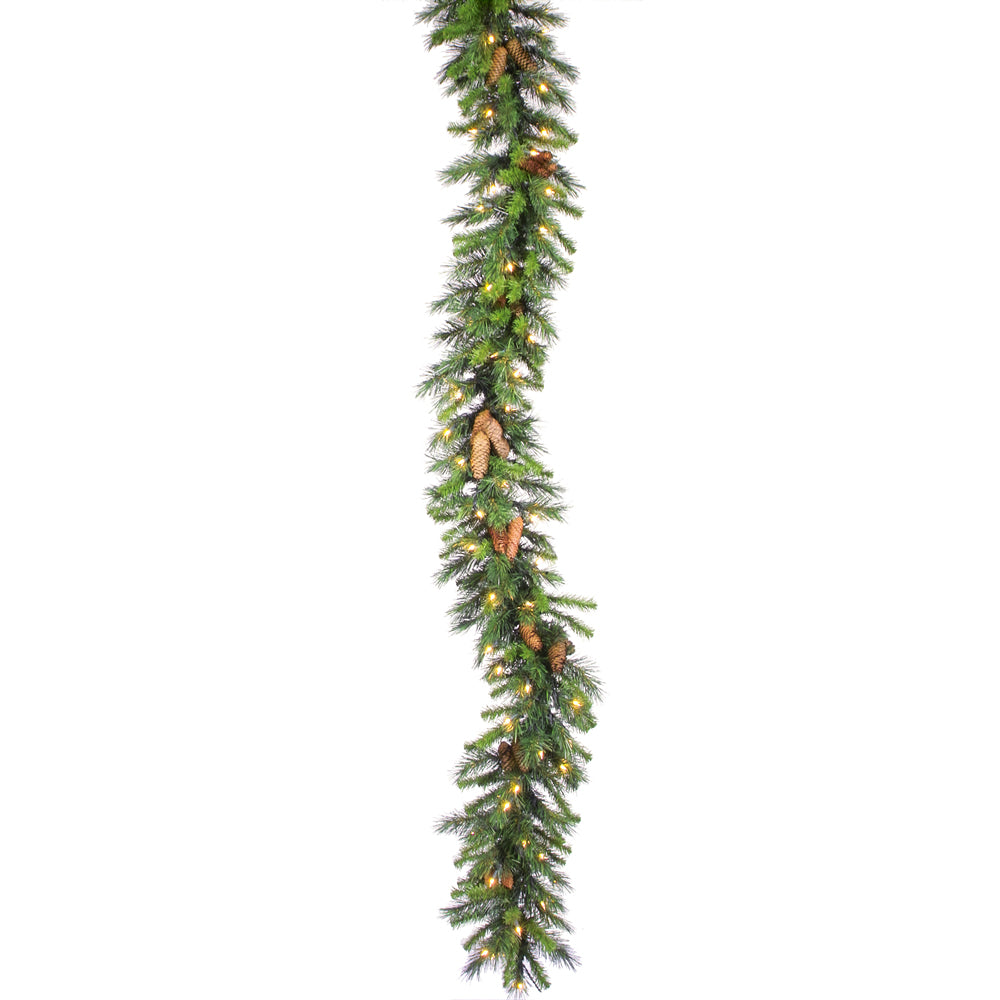 Vickerman 50X 12 Inch  Cheyenne Garland 1350T 300Wmled  A800915Led