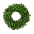 Vickerman 48 Inch  Cheyenne Pine Wreath 25 Cones 450T  A801047