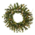 Vickerman 60 Inch  Mixed Country Wreath 300Wmwhtled  A801881Led