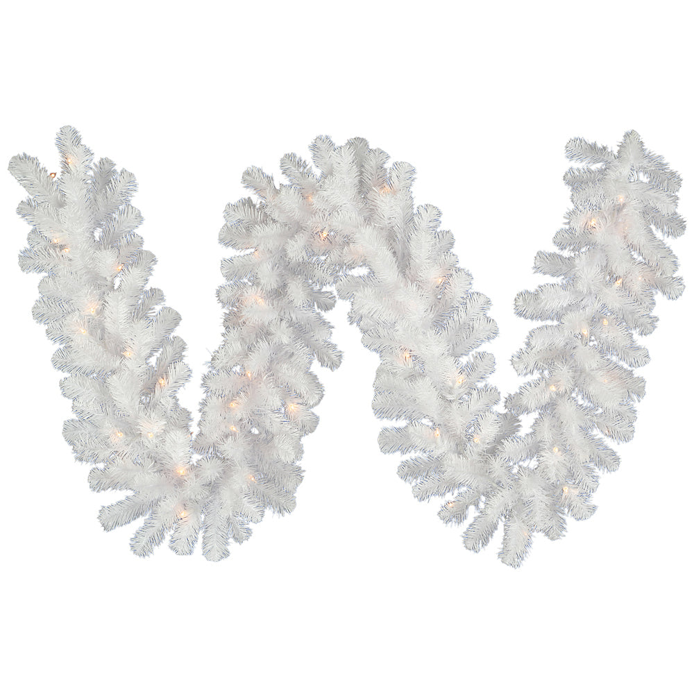 Vickerman 9 X 16 Inch  Crystal White Garl 100Led Wmwht  A805816Led