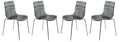 Leisuremod Astor Water Ripple Design Dining Chair Set Of 4