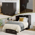 Sydney Twin Murphy Bed Chest in Espresso