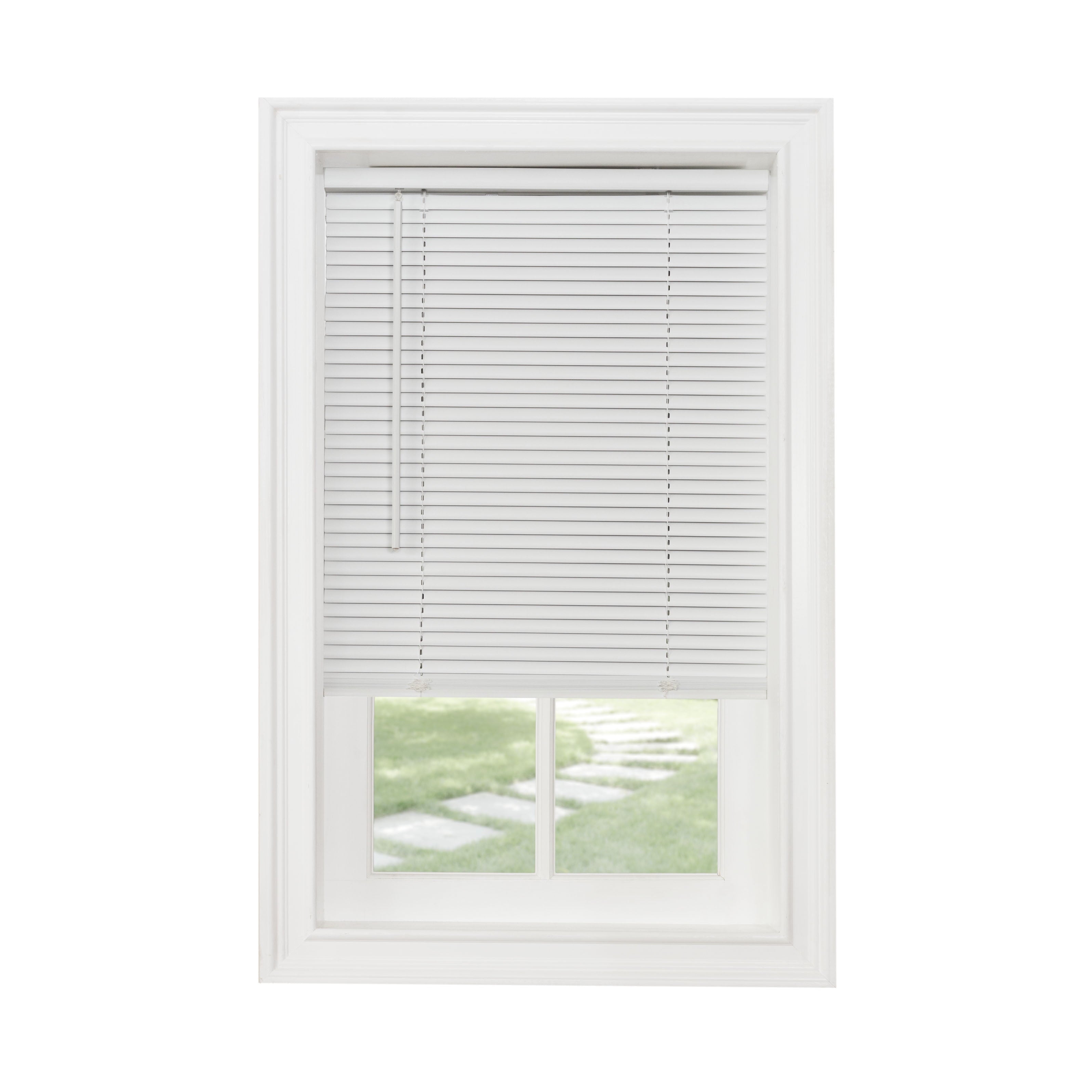 Achim Msg2327Wh6 32 X 72 In Gii Morningstar Cordless Vinyl Light Filtering Mini Blinds  White