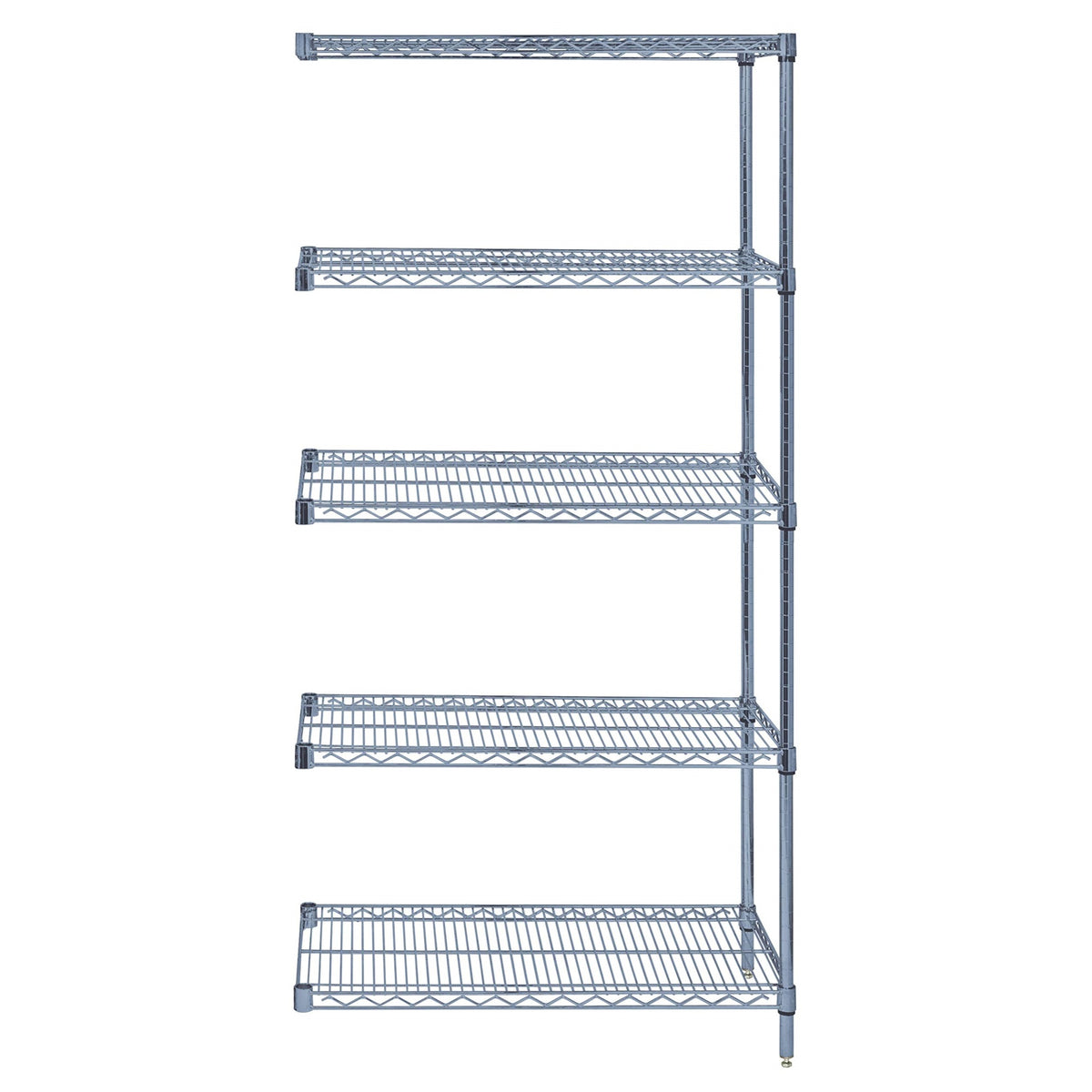 Quantum Storage Systems Ad541436Gy5 Wire Shelving 5 Shelf Addon Units, 14 Inch  X 36 Inch  X 54 Inch , Gray Epoxy