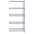 Quantum Storage Systems Ad632424Gy5 Wire Shelving 5 Shelf Addon Units, 24 Inch  X 24 Inch  X 63 Inch , Gray Epoxy